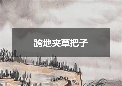 跨地夹草把子