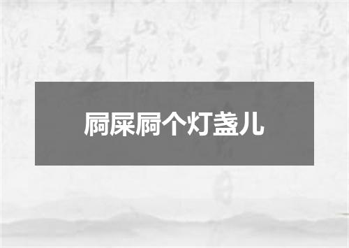 屙屎屙个灯盏儿