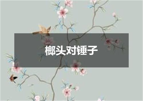 榔头对锤子