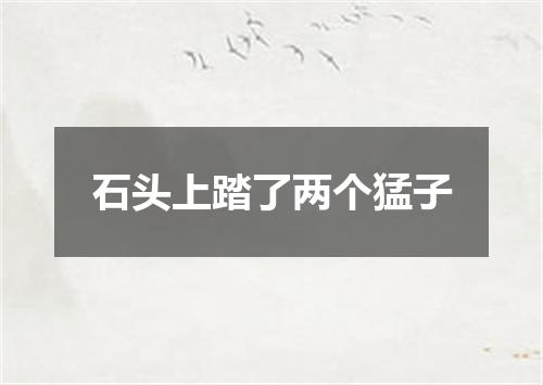 石头上踏了两个猛子