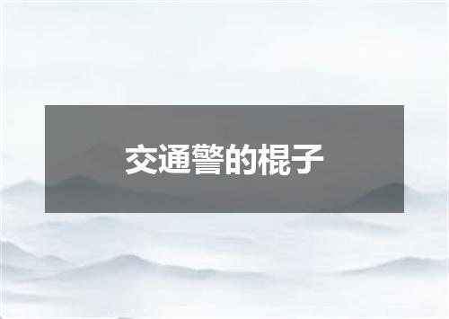 交通警的棍子