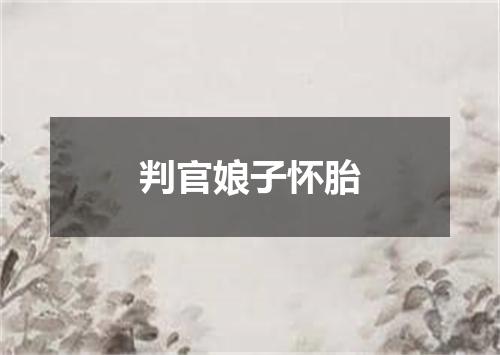 判官娘子怀胎
