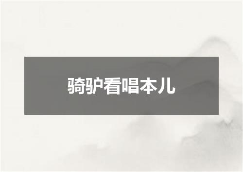 骑驴看唱本儿
