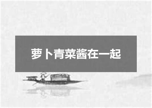 萝卜青菜酱在一起
