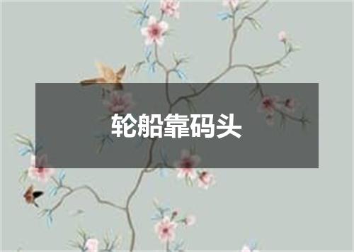 轮船靠码头