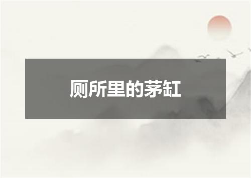 厕所里的茅缸