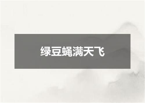 绿豆蝇满天飞