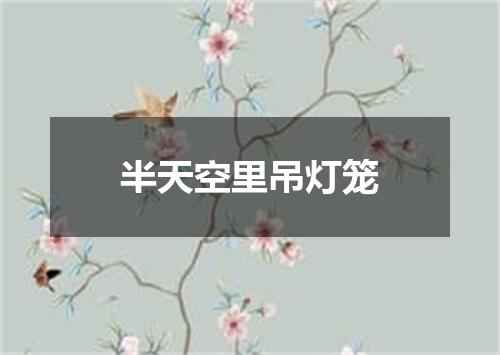半天空里吊灯笼