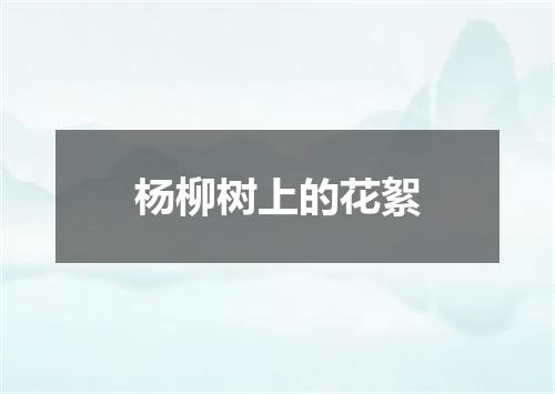 杨柳树上的花絮