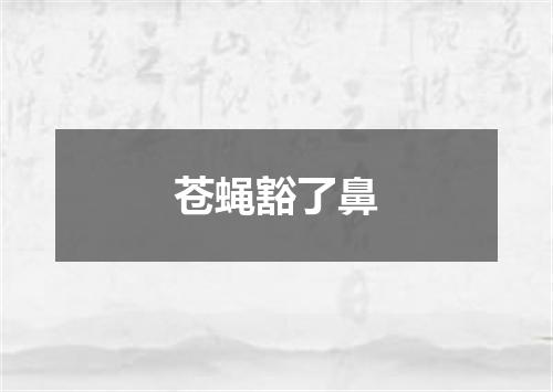 苍蝇豁了鼻