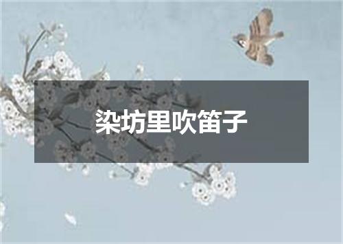 染坊里吹笛子