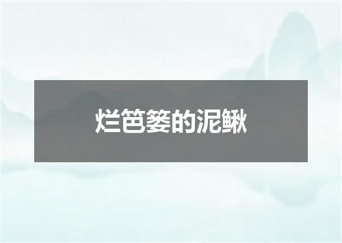 烂笆篓的泥鳅