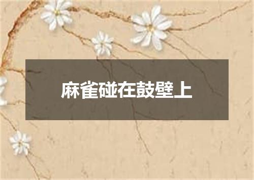 麻雀碰在鼓壁上