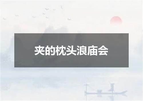 夹的枕头浪庙会