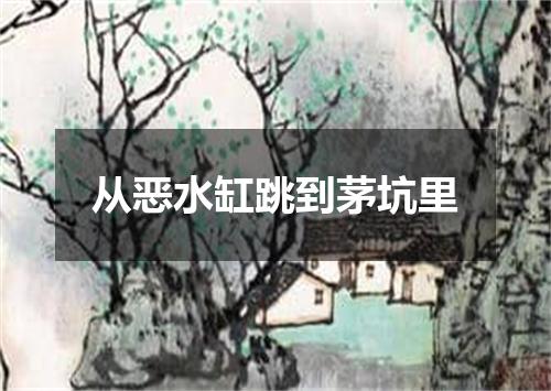 从恶水缸跳到茅坑里