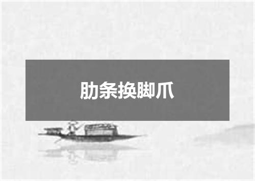 肋条换脚爪