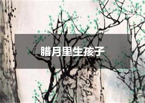 腊月里生孩子