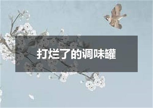 打烂了的调味罐