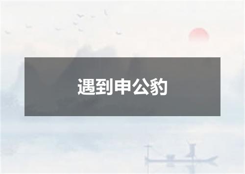 遇到申公豹