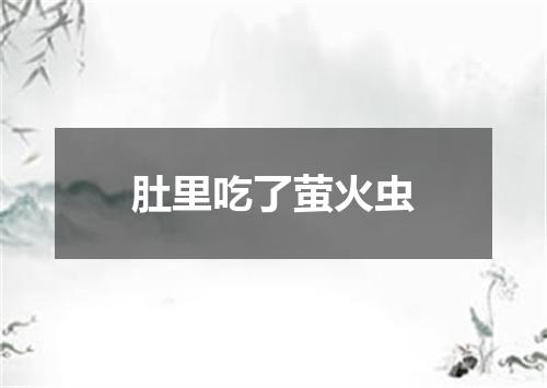 肚里吃了萤火虫