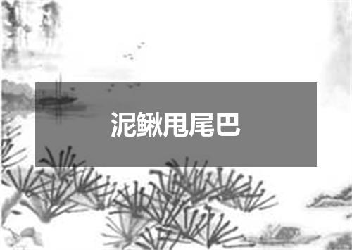 泥鳅甩尾巴