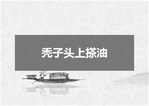 秃子头上搽油