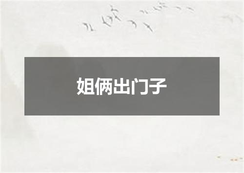 姐俩出门子