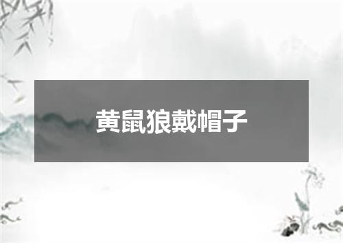 黄鼠狼戴帽子