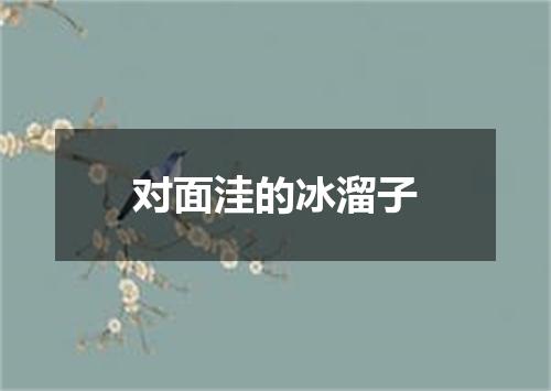 对面洼的冰溜子