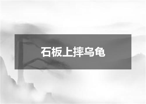 石板上摔乌龟