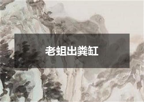 老蛆出粪缸