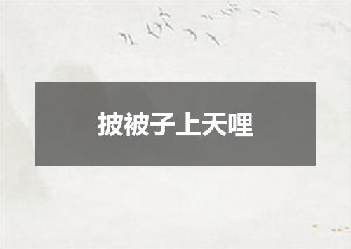 披被子上天哩