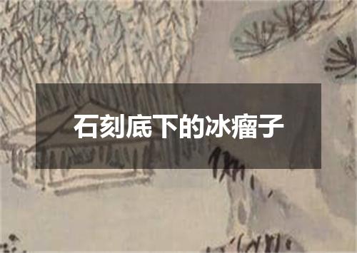 石刻底下的冰瘤子