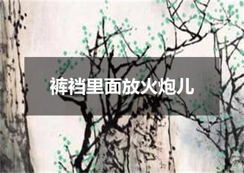 裤裆里面放火炮儿