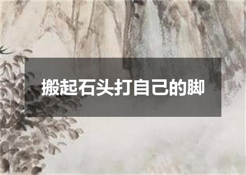 搬起石头打自己的脚