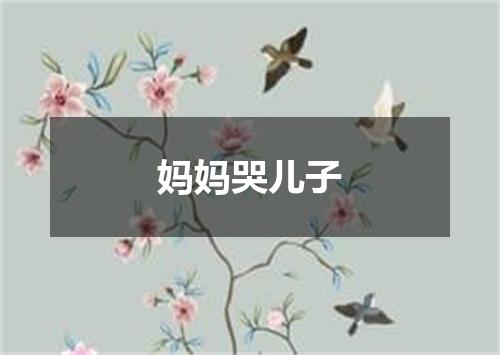妈妈哭儿子