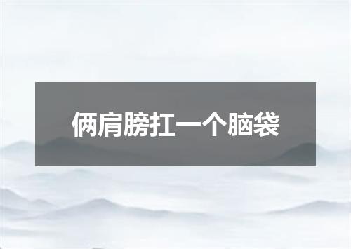 俩肩膀扛一个脑袋