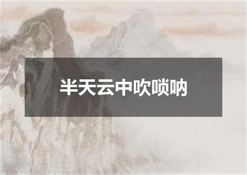 半天云中吹唢呐