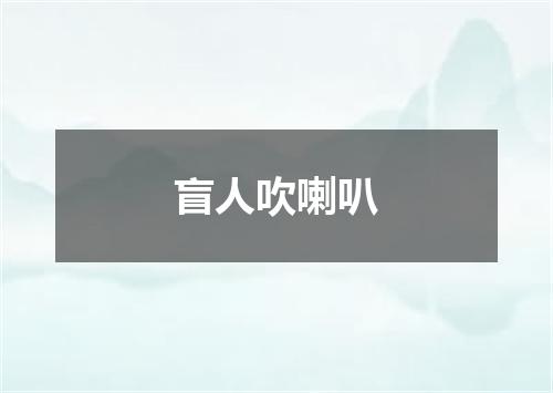 盲人吹喇叭