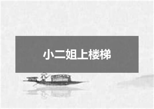 小二姐上楼梯