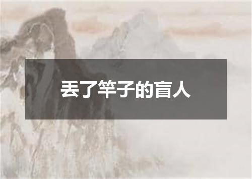 丢了竿子的盲人