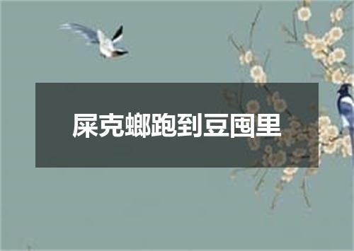 屎克螂跑到豆囤里
