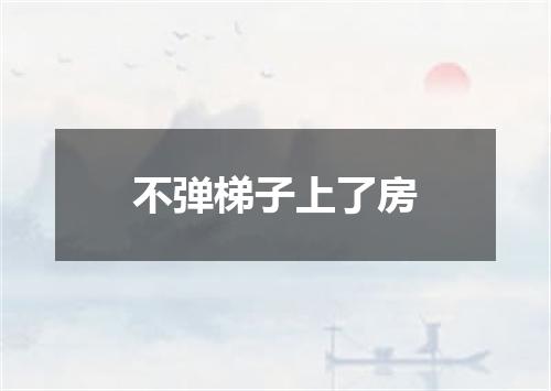 不弹梯子上了房
