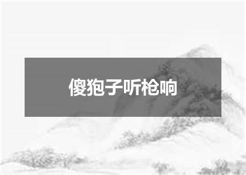 傻狍子听枪响