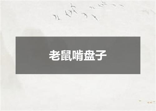 老鼠啃盘子