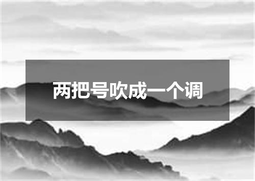 两把号吹成一个调