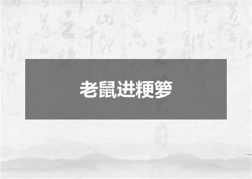 老鼠进粳箩