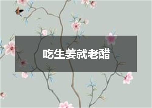 吃生姜就老醋