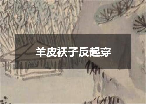 羊皮袄子反起穿