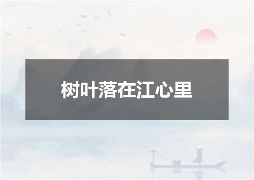 树叶落在江心里
